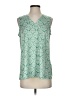 Top It Off Green Sleeveless T-Shirt Size S - photo 1