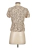Urban Romantics 100% Rayon Animal Print Tan Short Sleeve Top Size S - photo 2