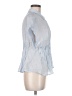Modern Works Blue Short Sleeve Blouse Size M - photo 4