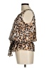 St. John 100% Silk Animal Print Brown Sleeveless Silk Top Size 8 - photo 5