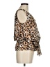 St. John 100% Silk Animal Print Brown Sleeveless Silk Top Size 8 - photo 4