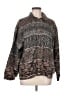 Stunt 100% Silk Animal Print Brown Jacket Size M - photo 1