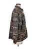 Stunt 100% Silk Animal Print Brown Jacket Size M - photo 4