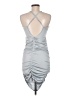 Forever 21 Solid Silver Cocktail Dress Size M - photo 2