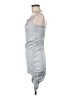 Forever 21 Solid Silver Cocktail Dress Size M - photo 5