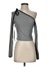 Shein Gray Long Sleeve Top Size 4 - photo 1