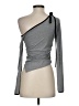 Shein Gray Long Sleeve Top Size 4 - photo 2