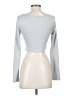Shein Silver Long Sleeve Top Size S - photo 2