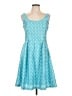 Nine West Argyle Blue Casual Dress Size 10 - photo 1