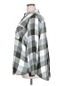 Terra & Sky 100% Viscose Checkered-gingham Gray 3/4 Sleeve Button-Down Shirt Size 2X - photo 5