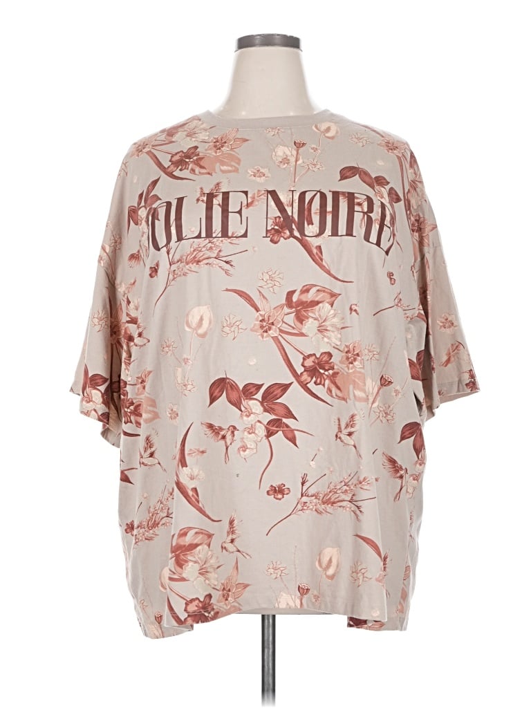 Pre-owned Assorted Brands Short Sleeve T-shirt In Brown