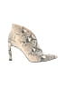 Vince Camuto Animal Print Ivory Ankle Boots Size 8 - photo 1