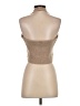 Rufina Solid Tan Sleeveless Top Size S - photo 2