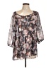 Torrid Gray 3/4 Sleeve Blouse Size Lg Plus (0) - photo 1