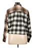 Just Polly Plaid Brown Long Sleeve Blouse Size XL - photo 2