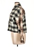 Just Polly Plaid Brown Long Sleeve Blouse Size XL - photo 5