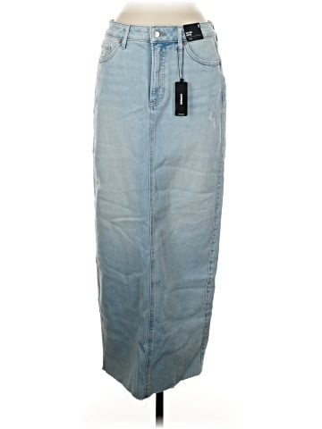 Express Denim Skirt (view 1)