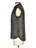 Premise Studio Animal Print Black Short Sleeve Blouse Size S - photo 5