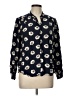 Ann Taylor 100% Rayon Print Blue Long Sleeve Blouse Size L - photo 1