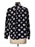 Ann Taylor 100% Rayon Print Blue Long Sleeve Blouse Size L - photo 2
