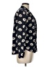 Ann Taylor 100% Rayon Print Blue Long Sleeve Blouse Size L - photo 4
