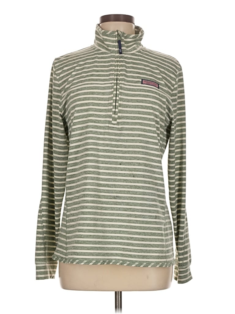 Pre-owned Vineyard Vines Long Sleeve T-shirt In Green
