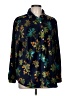 Susan Graver Floral Blue Long Sleeve Blouse Size L (petite) - photo 1