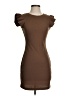 Unbranded Solid Brown Casual Dress Size S - photo 1