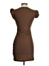 Unbranded Solid Brown Casual Dress Size S - photo 2