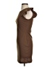 Unbranded Solid Brown Casual Dress Size S - photo 5