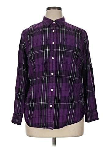 Lauren Jeans Co. Long Sleeve Button-Down Shirt (view 1)