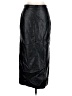 Pixie Market 100% Polyurethane Black Faux Leather Skirt Size L - photo 1