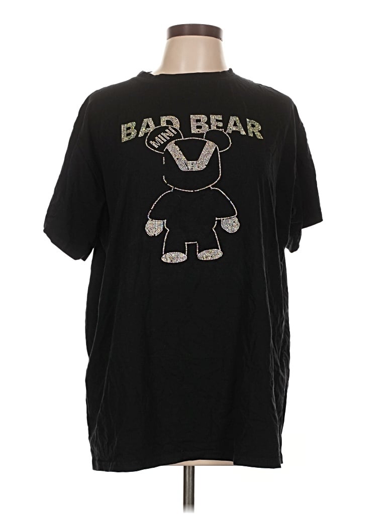 Pre-owned Béaba Short Sleeve T-shirt In Black