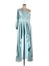Mac Duggal 100% Polyester Blue Cocktail Dress Size 14 - photo 1