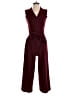 Calvin Klein Solid Burgundy Jumpsuit Size 4 - photo 1