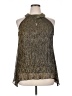 Alfani Gold Sleeveless Blouse Size XL - photo 1