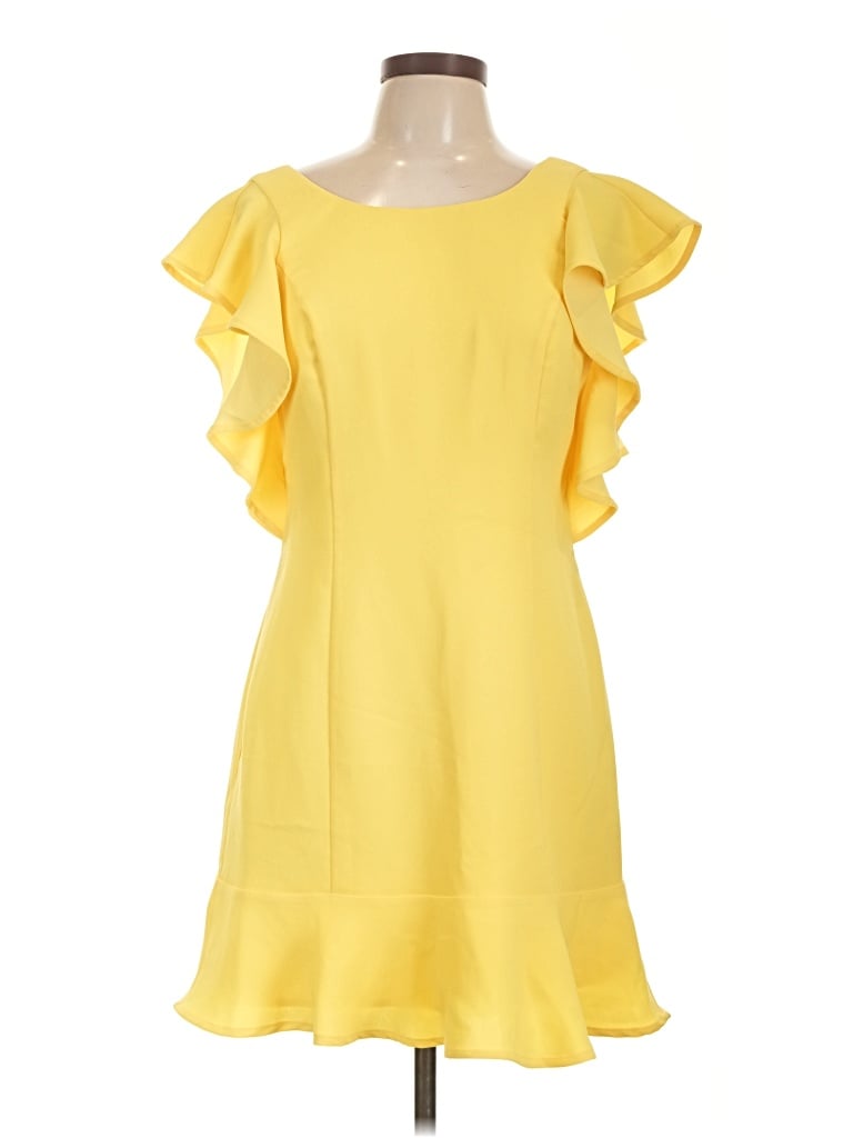 Pre-owned Bcbgeneration Cocktail Dress In Yellow