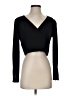Bebe Black Long Sleeve Top Size S - photo 1