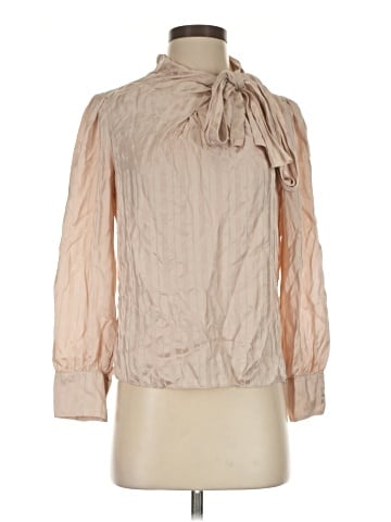 Rebecca Taylor Long Sleeve Silk Top (view 1)