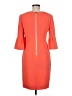 Sara Campbell 100% Polyester Solid Orange Cocktail Dress Size 6 - photo 2