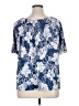 SJS Blue Short Sleeve Blouse Size 1X - photo 2