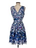 Matthew Williamson 100% Polyester Paisley Blue Cocktail Dress Size 2 - photo 2