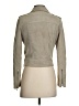 ALLSAINTS 100% Leather Solid Gray Tan Leather Jacket Size 4 - photo 2