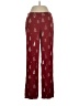 Soma Print Burgundy Casual Pants Size S - photo 1