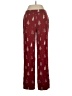 Soma Print Burgundy Casual Pants Size S - photo 2