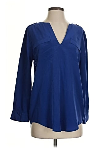 Joie Long Sleeve Silk Top (view 1)