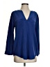 Joie 100% Silk Solid Blue Long Sleeve Silk Top Size S - photo 1