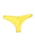 Duskii Solid Yellow Swimsuit Bottoms Size M - photo 2
