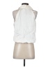 Express 100% Polyester Ivory Sleeveless Blouse Size S - photo 2