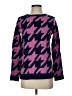 Tyler Boe Houndstooth Purple Pullover Sweater Size S - photo 1